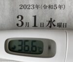 2023年3月1日（水）の検温結果