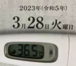 2023年3月28日（水）の検温結果